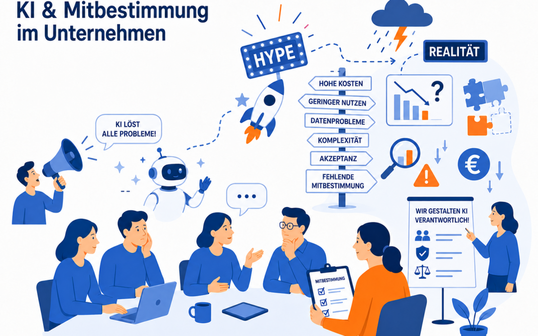 KI-Hype vs. Realität – Warum KI in Unternehmen bisher enttäuscht und was das für Mitbestimmung bedeutet