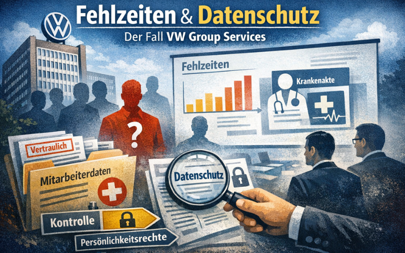 Fehlzeiten, Datenschutz und Führungskultur: Der Fall VW Group Services